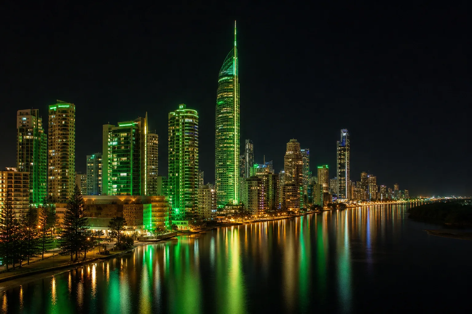 Editorial city guide graphic for LevelUp Casino readers in Gold Coast, QLD